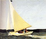Edward Hopper Canvas Paintings - Sailing